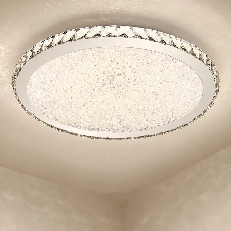 

Creative crystal ceiling lamp High power bright led lamps living room dining room led ceiling lights Circular Crystal lamps Z5