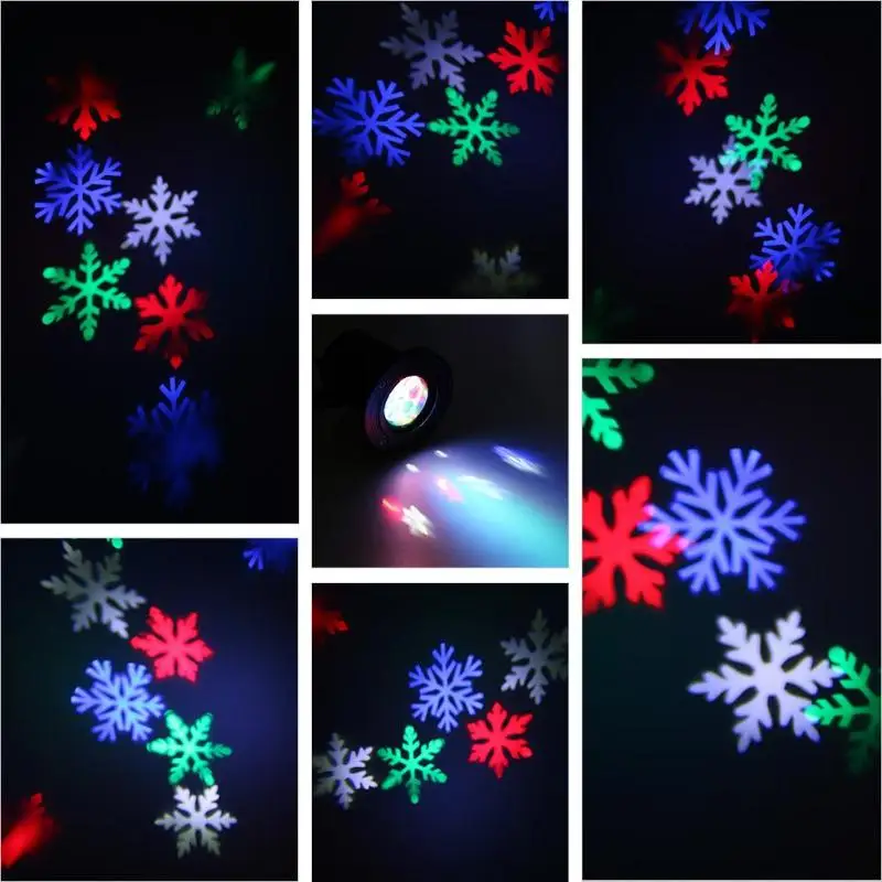 Christmas Light Outdoor Holiday Lights LED Snowflake Waterproof Projector Light Star Lawn Lamps Snow Lasers Lighting