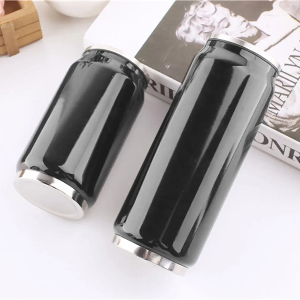 

500ml Stainless Steel Insulated Water Bottle Vacuum Flask Mug Large Capacity Thermal Mug Coffee Tea Coke Gift With Straw