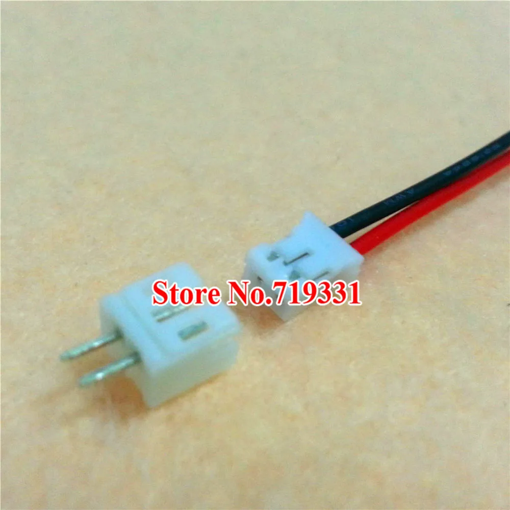 

100 SETS Mini Micro JST 2.0 PH 2-Pin Connector plug with Wires Cables