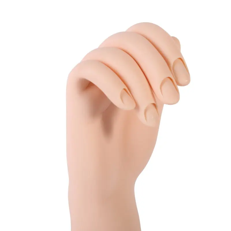 

Women Soft Movable Flex Hand Nail Art Acrylic Gel Tips Useful Design Practice Training Model
