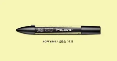 Winsor& Newton Promarker профессиональный дизайн маркеры желтый и оранжевый тон - Цвет: soft lime