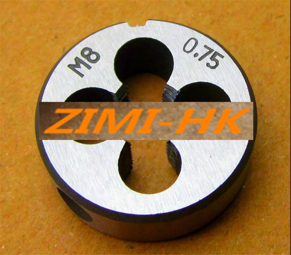 

(2pcs) 8mm x .75 Metric right hand Die M8 x 0.75mm Pitch (The high quality )