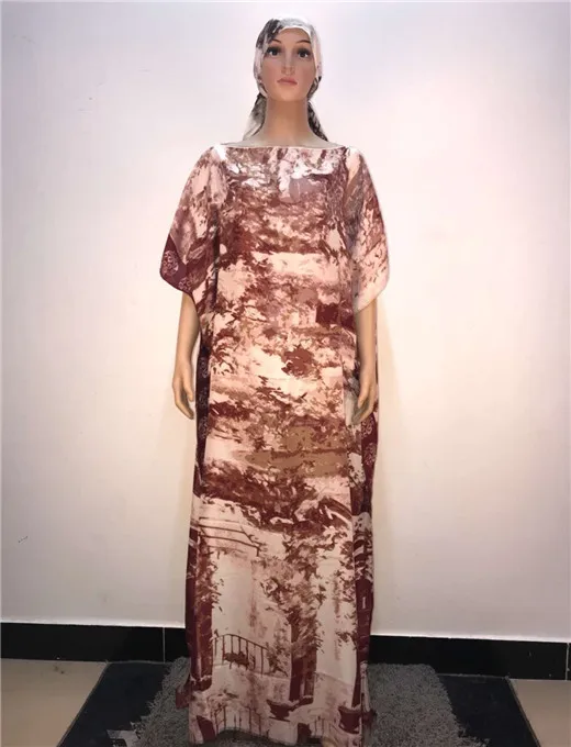 

Jannies Store Hot Sale mix color Silk dresses fashionable design Muslim dress with scarf elegant african dresses for women