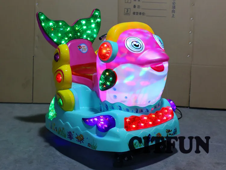 

Hot Sale Coin Operated Music Whale Rocking motion Kiddie Ride Vending Machine CIT-KR004C
