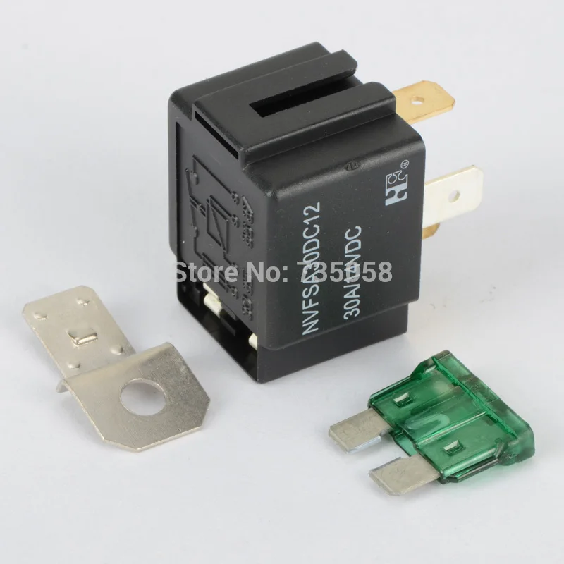 2pcs New Car Automotive 12v Dc 30a Relay 4pin 4p Relays
