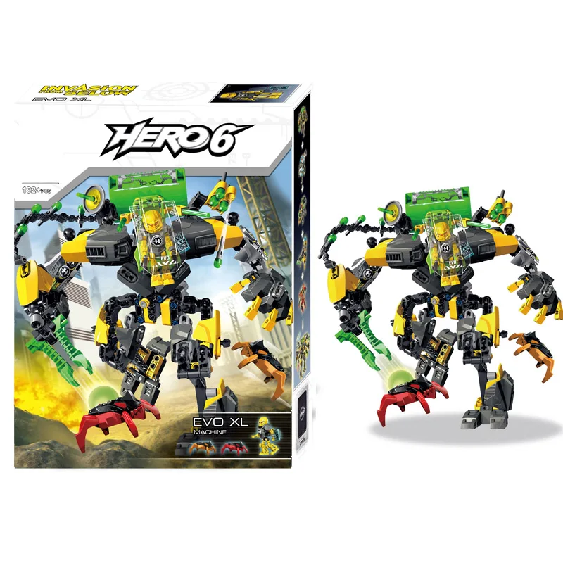 

Star Warrior Soldiers Bionicle Hero Factory EVO XL Machine Robot Model Building Block Compatible With Enlighten Toys