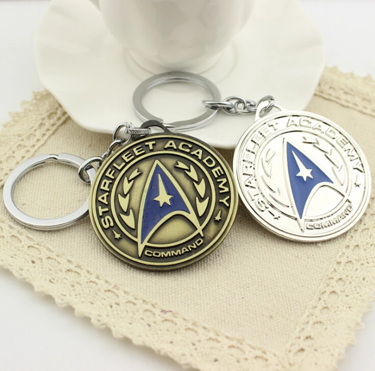 

New Star Trek Beyond Logo Cosplay Keychain Prop Metal Key Chain Keyring Gift