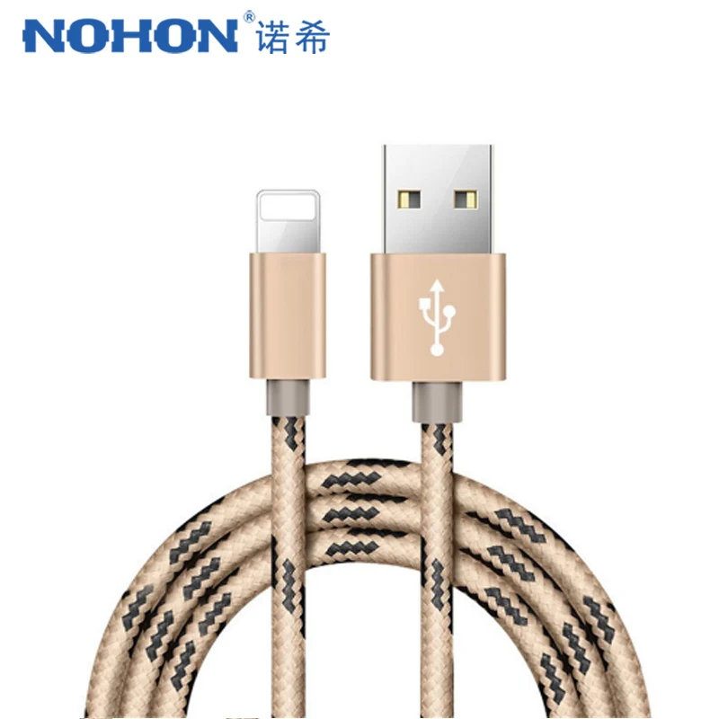 NOHON USB кабель для зарядки и передачи данных для iPhone X XS MAX XR 7 6 8 6S 5 5S Plus для Ipad Mini 1 2 3 4 8 Pin Кабели для быстрой зарядки 1 м