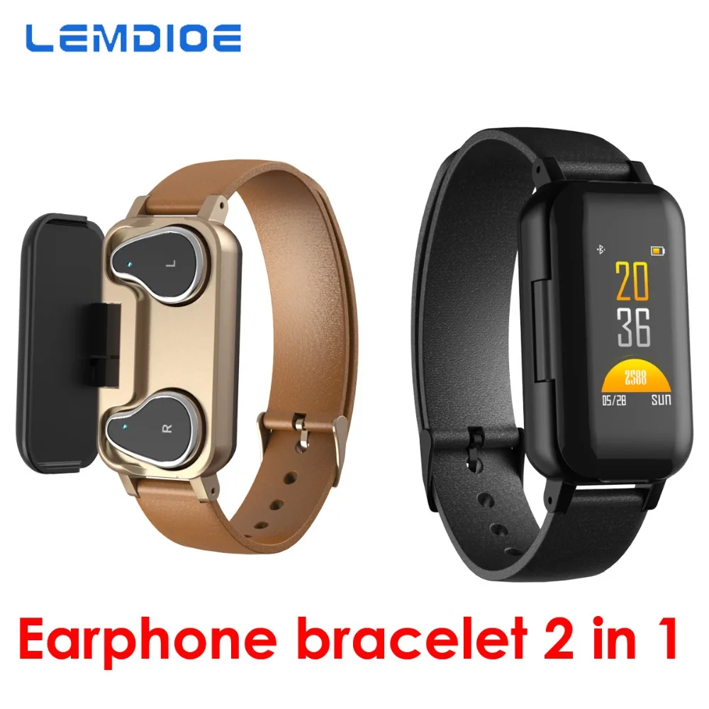F50 Smart Bracelet Bluetooth Earphone Fitness Tracker