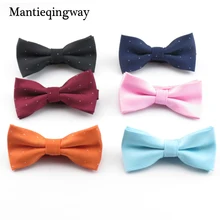 Mantieqingway Детский галстук-бабочка, Детский галстук-бабочка в горошек ярких цветов, Модный свадебный костюм для маленьких мальчиков и девочек, аксессуары, галстук-бабочка