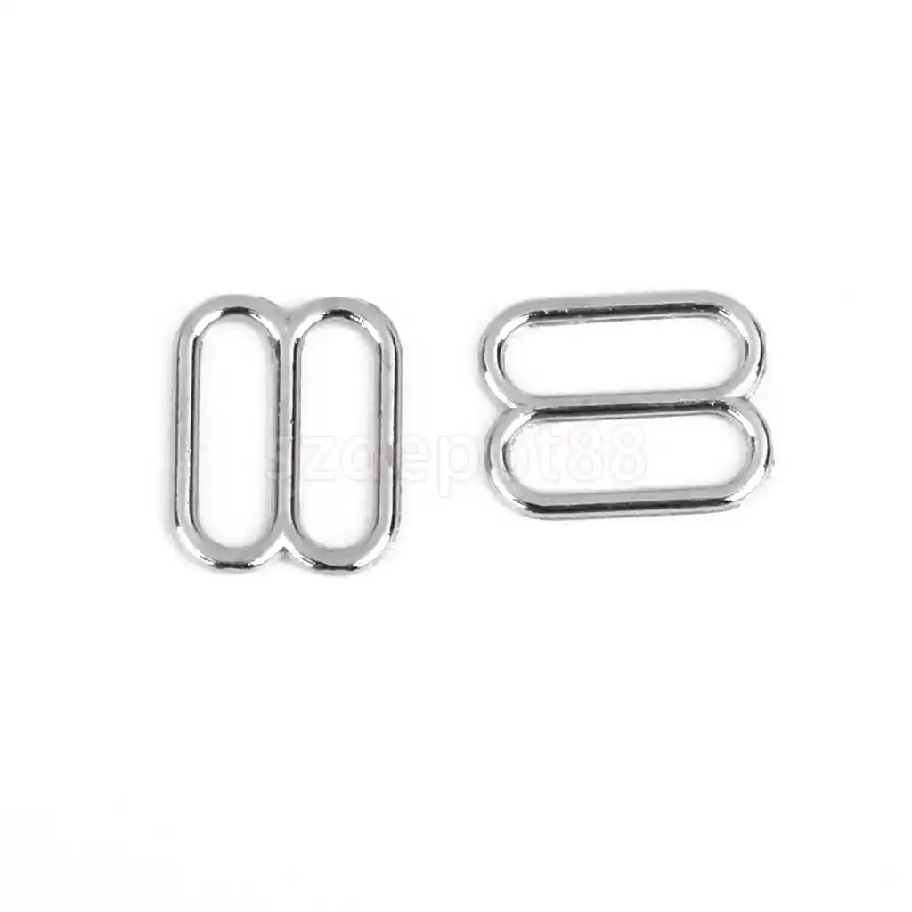 100pcs Silver Metal Bra Strap O Rings Lingerie Underwear Sewing Craft 10mm