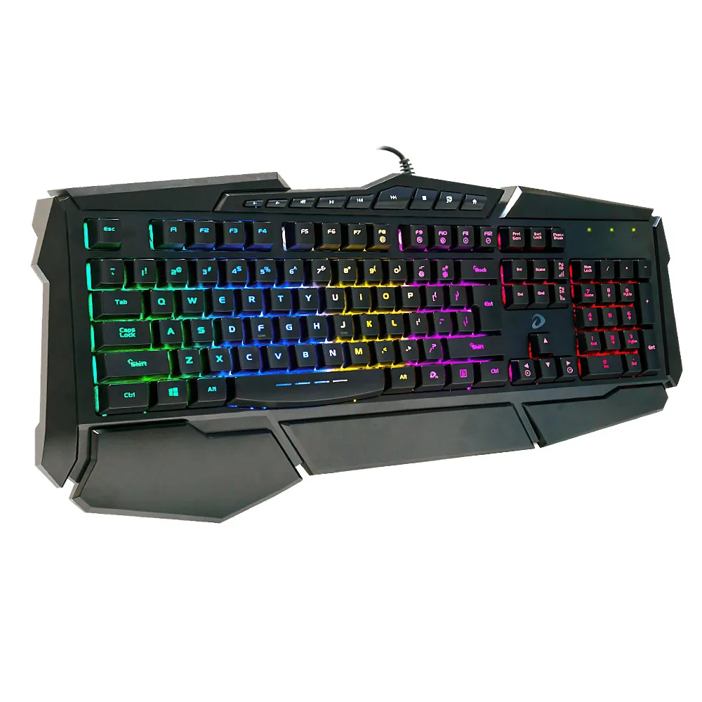 

113 Keys Gaming Keyboard Multifunctional Mechanical Feeling Backlit LED Wired Colorful For PC Computer Games Rainbow Keyboard