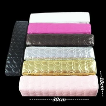 Новая золотая, серебряная, розовая, красная, черная моющаяся художественная Подушка для ногтей, подушка для ухода за руками, маникюрный инструмент, набор