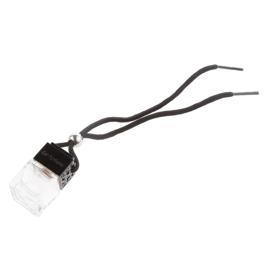 14Pcs Empty Glass Bottle Car Hanging Perfume Rearview Mirror Ornament Air Freshener For Essential Oils Diffuser  Sprayer 