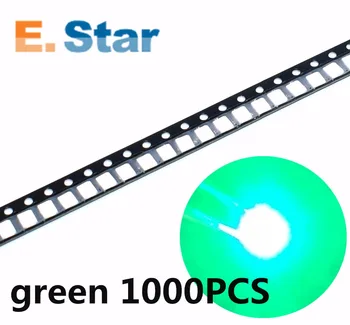 

1000PCS/lot SMD LED 2835 Green 0.2W high bright light emitting diode chip leds 520-525NM Make LED Strip