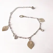 NewAnkle Браслет Сандалии Драгоценности Ног Chaine Кулон Листьев Кристалл Дизайн Ног Cheville Браслеты Tobilleras Tornozeleira