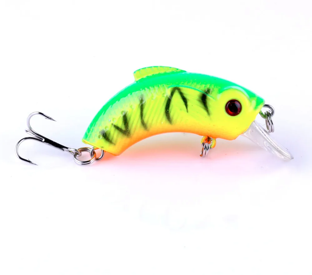 9PCS Lot Crankbait 7.5cm//9g Minnow Fishing Lure Hook Tackle Hard Bait Wobbler