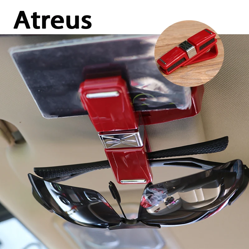 Atreus Car Sun Visor Sunglasses Glasses Business Card Holder Clip For