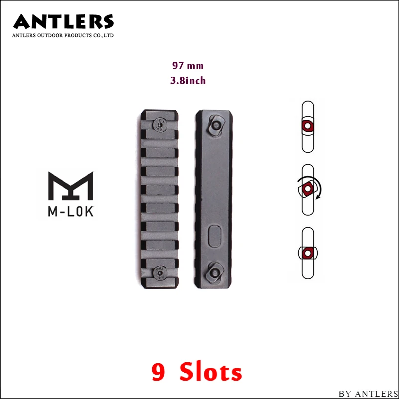 Ferroviário para M-lok Seção de Trilho de Alumínio Sets Bolsa Picatinny Weaver Handguard Âmbito Montar Base Caça Acessórios M-lok 6 - 10 High Quality Esporte e Lazer