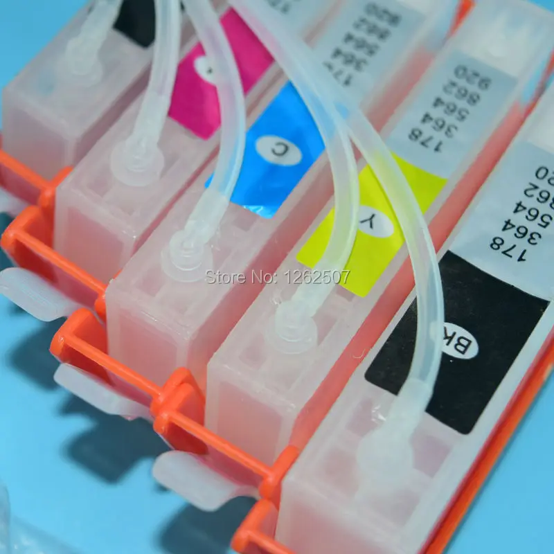 HP 포토스마트 7510 7515 C311a C311b C5324 C5370 C5373 C5380 C5383 C5388 C5390용 HP178 HP178XL ARC 칩 포함 5색 CISS