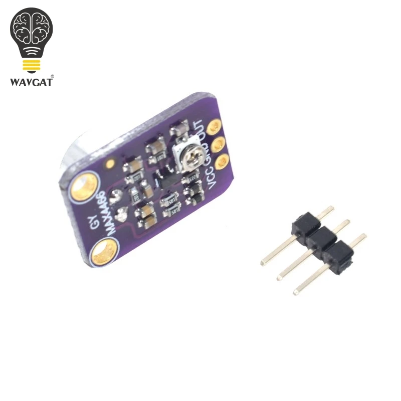 Модуль усилителя микрофона eletret MAX4466 с регулируемым коэффициентом усиления для