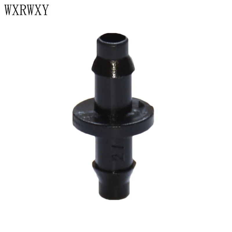 

1/4"irrigation connector 1/4"straight barbs barbed double way joint drip irrigation 4/7 hose connector plastic hose barb
