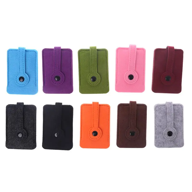 

1pcs Car Key Cover Keychain Organizer Holder Felt Pocket Keys Pouch Bag