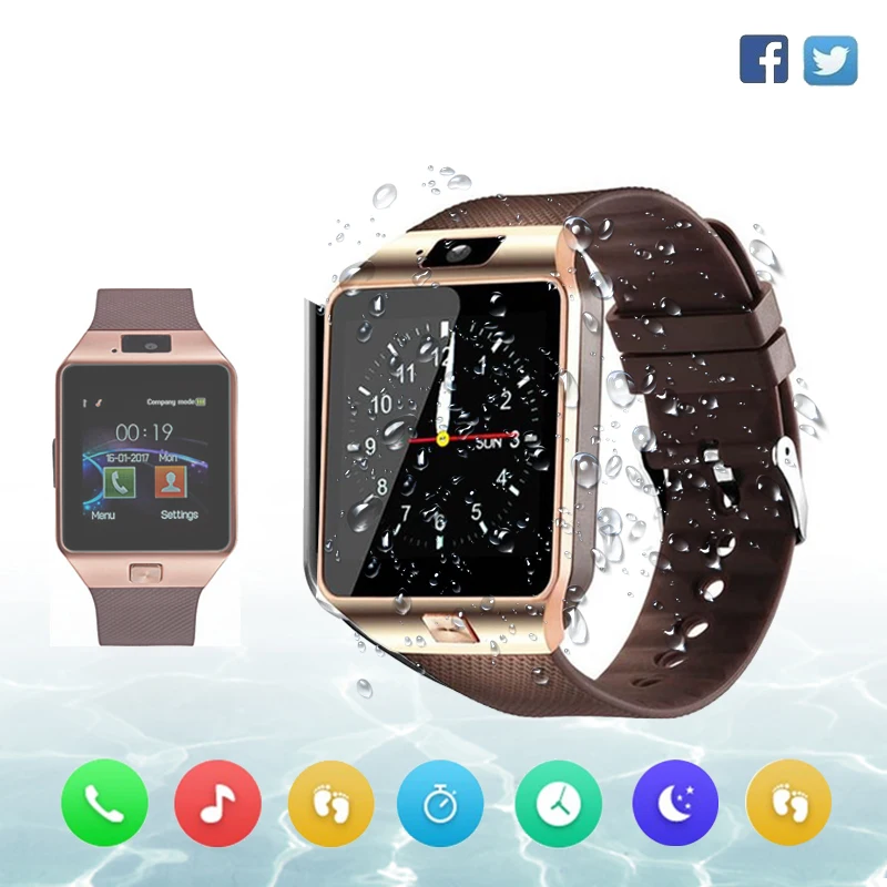 

DZ09 Smart Watch Men Smartwatch Android Phone Call Relogio Waterproof IP67 With 2G SIM Camera WristWatch for Huawei PK GT08 A1