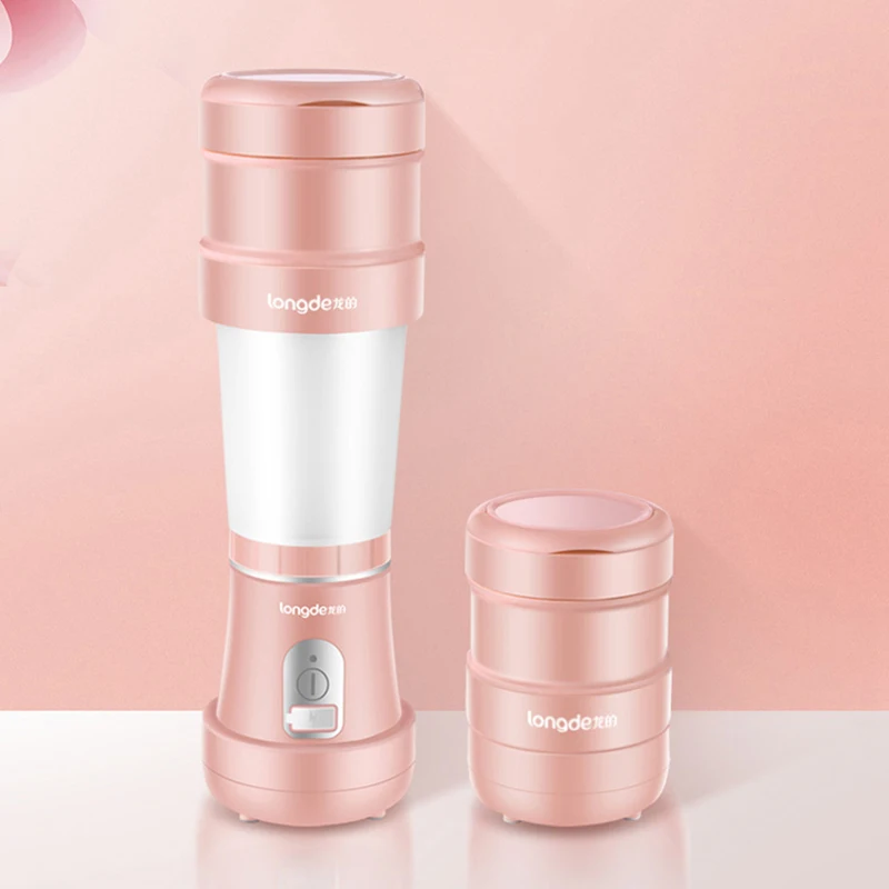 2018 New 500ml Foldable and Portable Blender usb Fruit Blender Bottle Rechargeable 4000mAh Lithium Battery Ourdoor Office Home