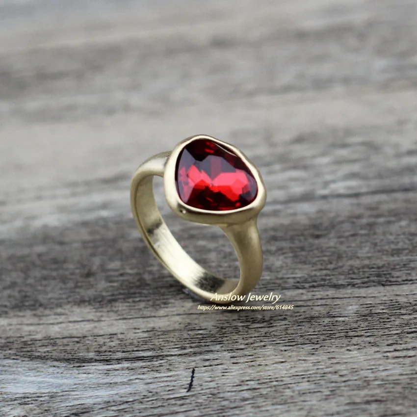 Женское Обручальное Кольцо Anslow ювелирное изделие с кристаллами в форме сердца