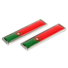 1 пара страна Национальный флаг Португалия горячие металлические наклейки для автомобиля Стайлинг Аксессуары для мотоциклов значок этикетка-эмблема наклейки для автомобиля