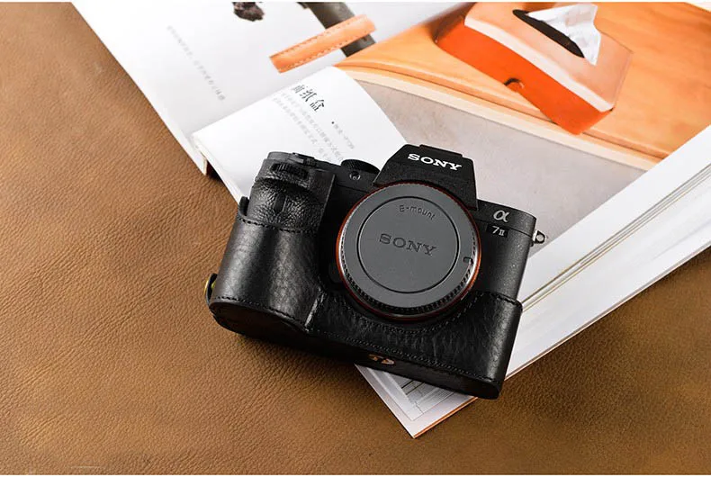 [VR] чехол для камеры ручной работы из натуральной кожи на половину корпуса Sony A7R2