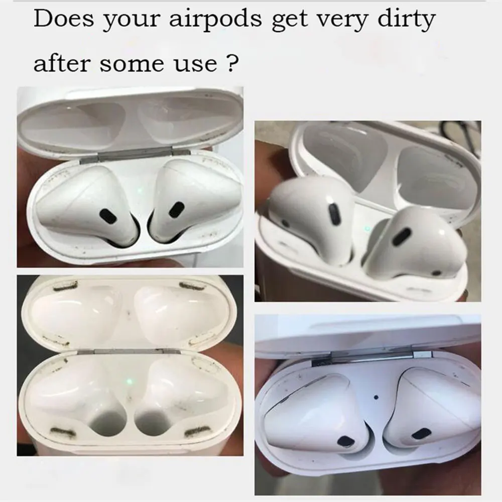 

Plated Metal Dust Guard sticker for Apple AirPods Case Cover Dust-proof Protective Sticker Skin Protector for AirPods Accessory