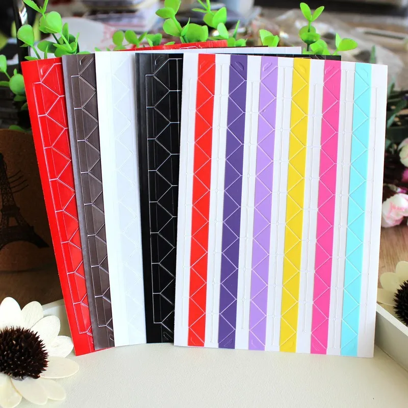 Corner Stickers Colorful DIY Handmade Photo Album Accessories Props PVC