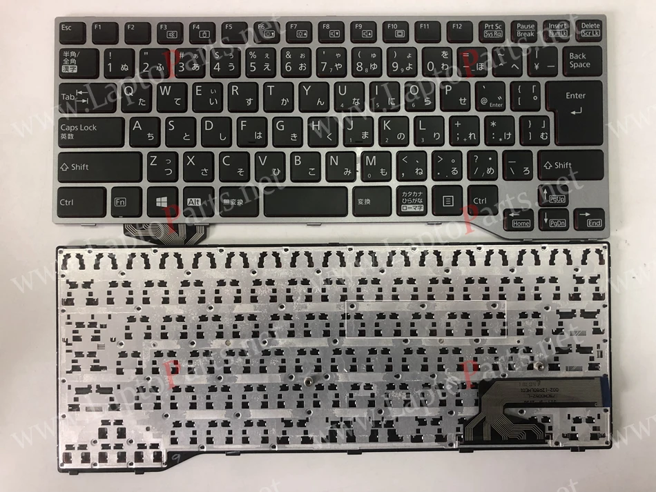 New US keyboard for Fujitsu LifeBook E544 with Black frame