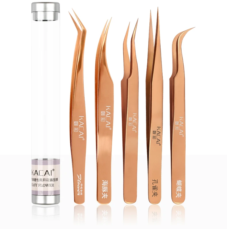 KACAI-stainless-steel-Mink-eyelash-extension-tweezers-professional-Volume-Eye-Lashes-Tweezers-make-up-tool-eyebrow