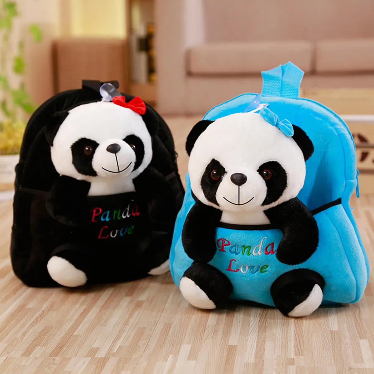 1 шт. Детский Рюкзак Kawaii Panda, сумки, маленькие плюшевые игрушки для детей, студентов, для девочки, мальчика, ребёнка, мягкая плюшевая кукла, подарок на день рождения