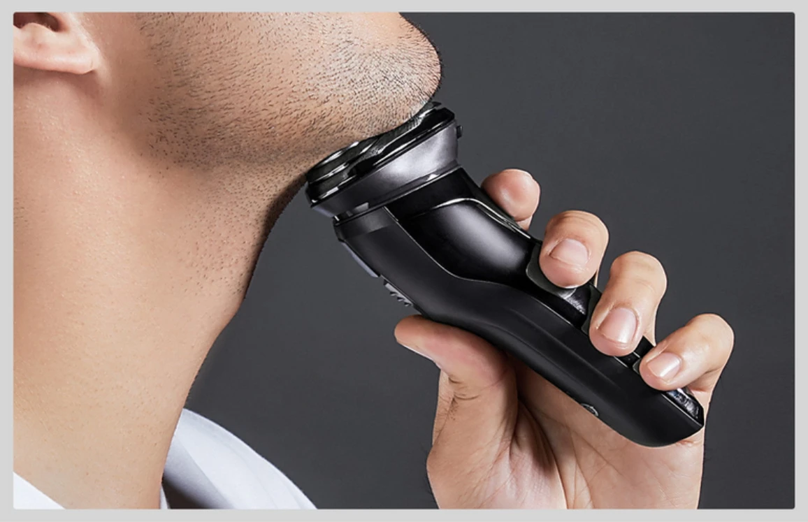 Xiaomi электробритва Mijia бритва станок для бритья для мужчин Сухой Влажной бороды Триммер перезаряжаемый Турбо режим основной-Sub двойное лезвие ES3