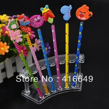 5 шт./партия, прозрачная пластиковая подставка для ручки, держатель для рок-органайзера, 6 шт., подставка для губной помады, подставка для ручек