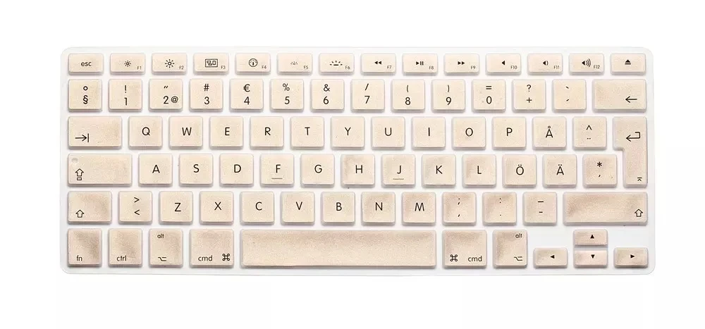 Шведский письмо красочные силиконовые ЕС/Великобритания Клавиатура Обложка кожи протектор Стикеры пленка для Apple MacBook air Pro 13 15 17