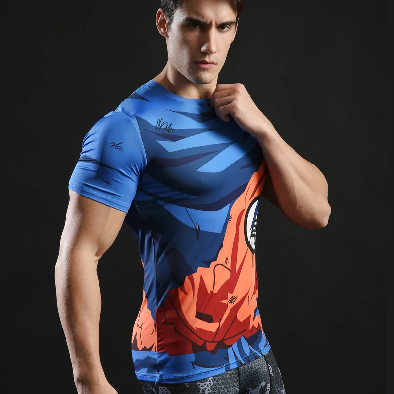 Фитнес компрессионная рубашка мужская аниме футболка супергерой Harajuku череп Бэтмен Супермен 3D мужская футболка Бодибилдинг ZOOTOP медведь