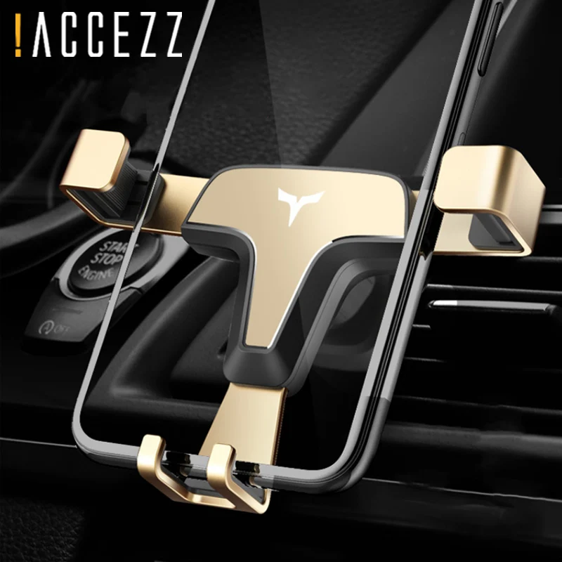 

!ACCEZZ Gravity Car Phone Holder Stand Air Vent Rotating For Huawei iphone XS Xiaomi Portable Single Hand Phone Support Bracket