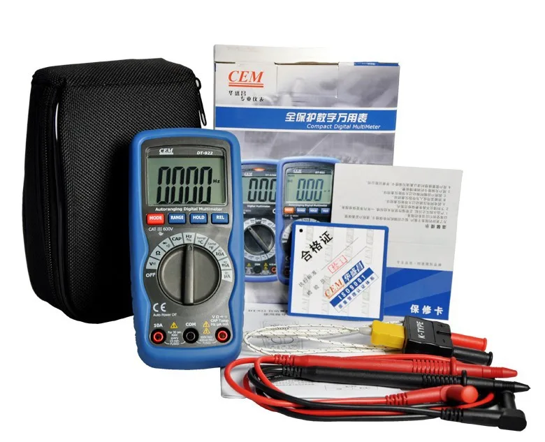 Shipping CEM DT 922 digital multimeter auto range multimeter duty cycle