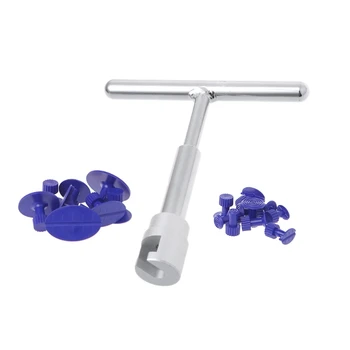 

Functional Slide Hammer Dent Puller Tabs 18 Taps Car Paintless Dent Repair Hail Removal Kit Automobiles Body Repair Tool