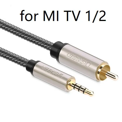 

RCA to 3.5MM Jack Aux Cable Stereo Digital Coaxial Audio RCA Cable Applies only to Mi 1/2 TV