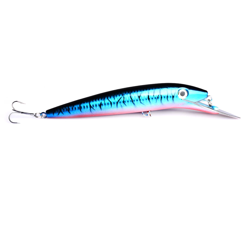 1 шт. 20 см x 45 г рыболовные приманки большой Minnow искусственные 3D глаза жесткие с