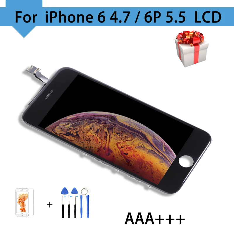 Без битых пикселей для iPhone 6 Plus ЖК дисплей сенсорный экран дигитайзер сборка
