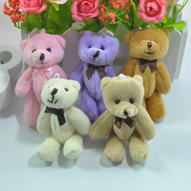 8CM plush teddy bear with bow tie 5