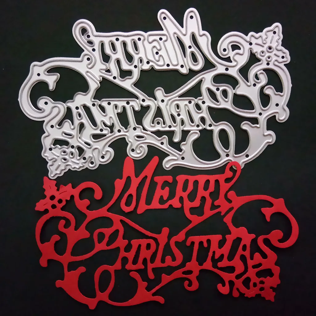 JX-LCLYL 115x74 мм Merry Christmas &quotсделай сам&quot нож формовочные ножи форма из углеродистой